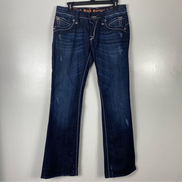 Rock Revival Stephanie bootcut distressed jeans - Picture 2 of 9